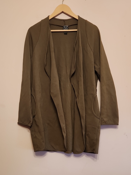 Clara Sun Woo Jackets & Blazers - CLARA SUN WOO Waterfall Jacket Open-Front Long Sleeves, size M